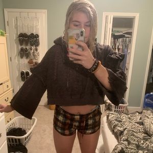 Free People Cropped Hoodie